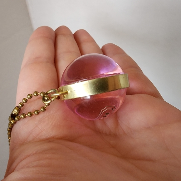 Coach Pink And Gold Sphere Orb Charm With Pink Hang Tag, EUC - Picture 5 of 8